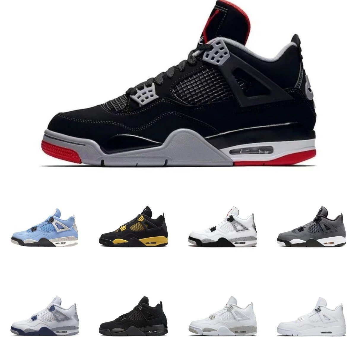AJ4 men s shoes women s shoes air cushioned basketball 2 - Image 1