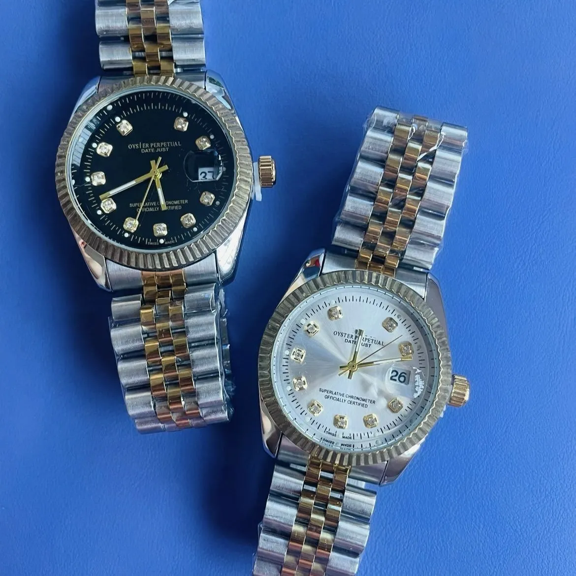 watch Foreign trade Laojia classic log series 36MM sweep second movement solid steel belt