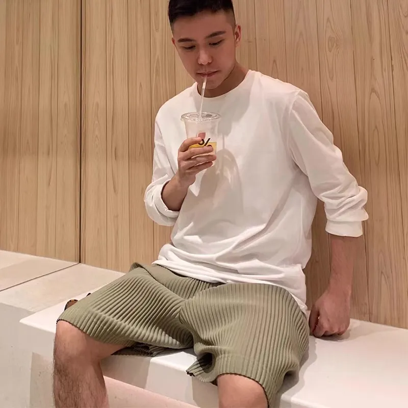 Issey Miyake Pleated Shorts - Image 1