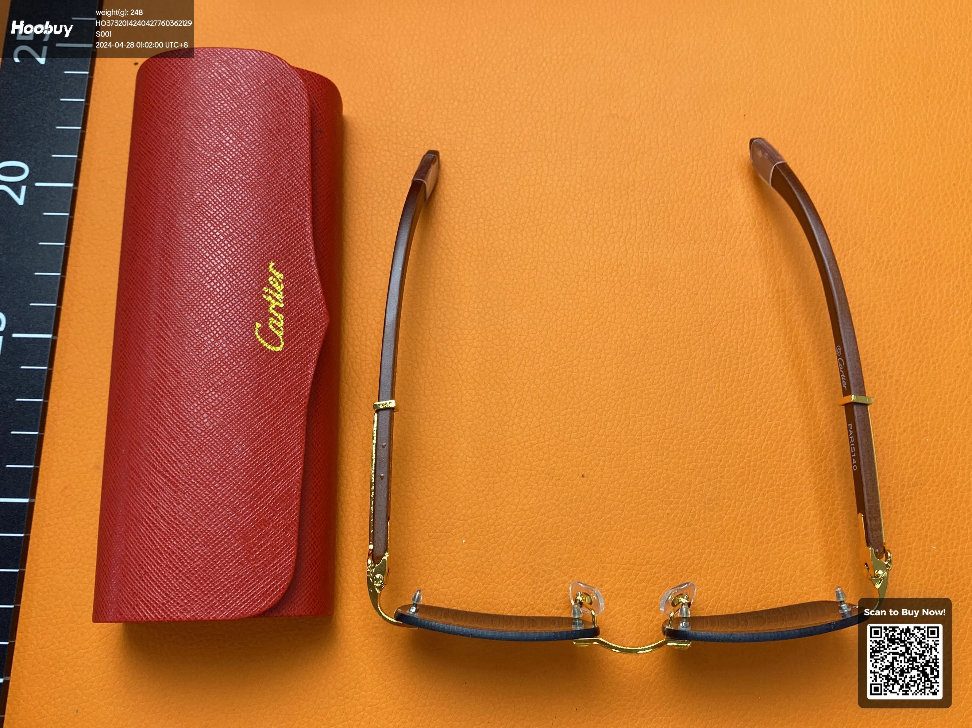 Cartier glasses with case and box thumbnail 2