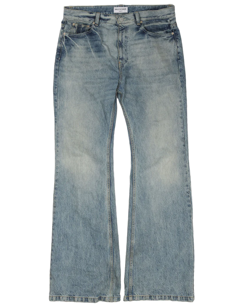 Balenciaga Lost Tape Flared Denim Blue - Image 1
