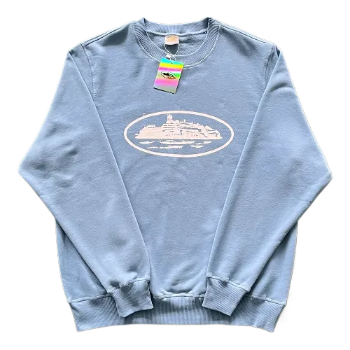 CORTEIZ CREWNECK BABY BLUE - Image 1