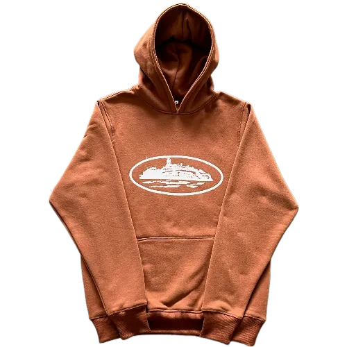 CORTEIZ HOODIE BROWN - Image 1