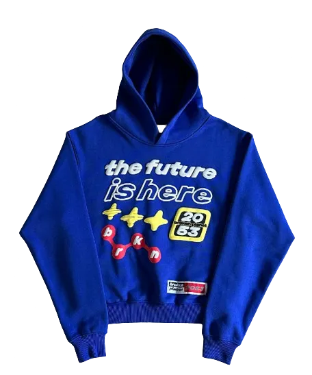 Broken Planet Hoodie Blue - Image 1