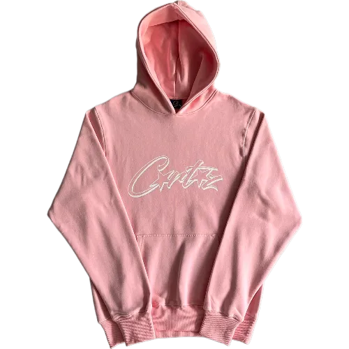 corteiz hoodie pink letter - Image 1