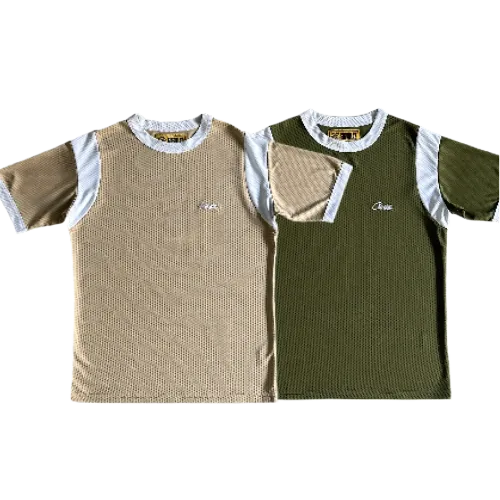 corteiz tees numbers sleeve mesh - Image 1