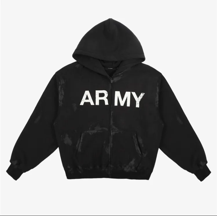 Army Zip Up Hoodie 3 Styles