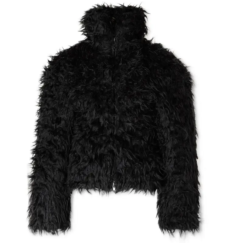Balenciaga Faux Fur Jacket - Image 1