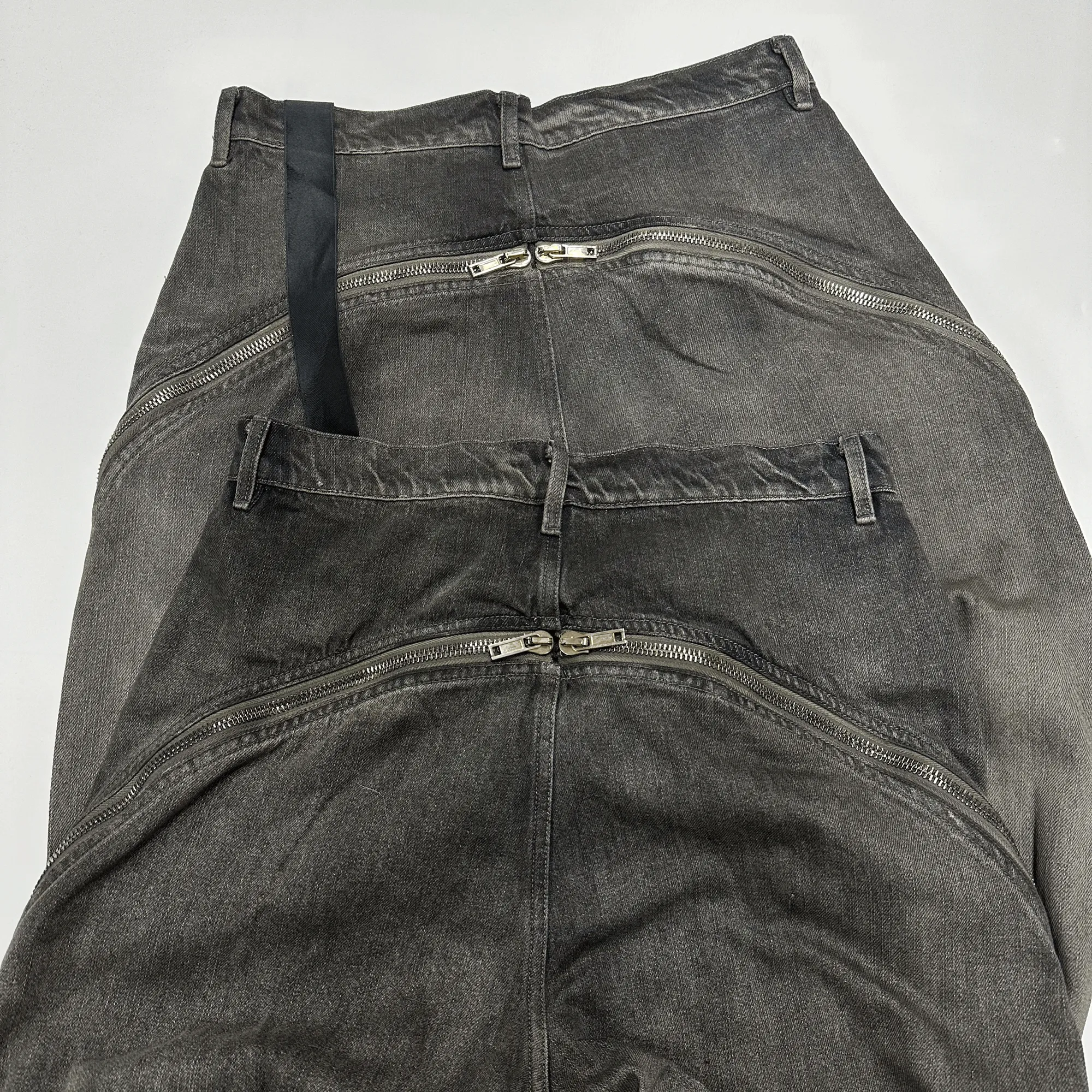 RICK OWENS BOLAN ZIP FLARED JEANS thumbnail 3