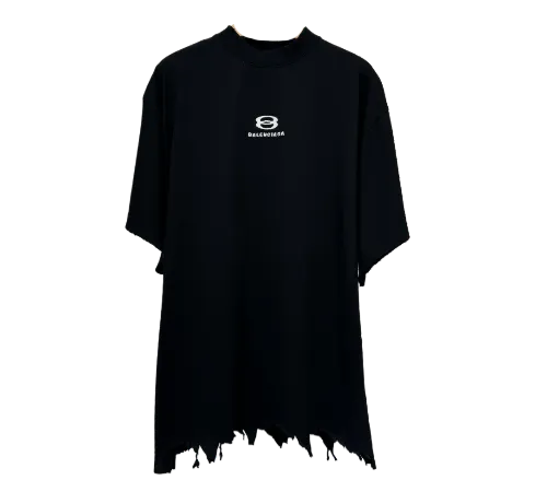 balenciaga ripped logo tee thumbnail 3