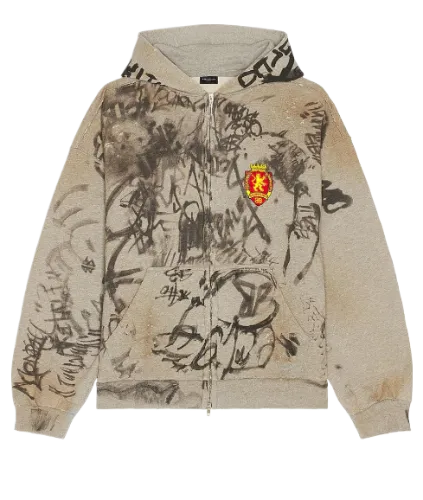 Balenciaga skater ZIPPER hoodie thumbnail 3