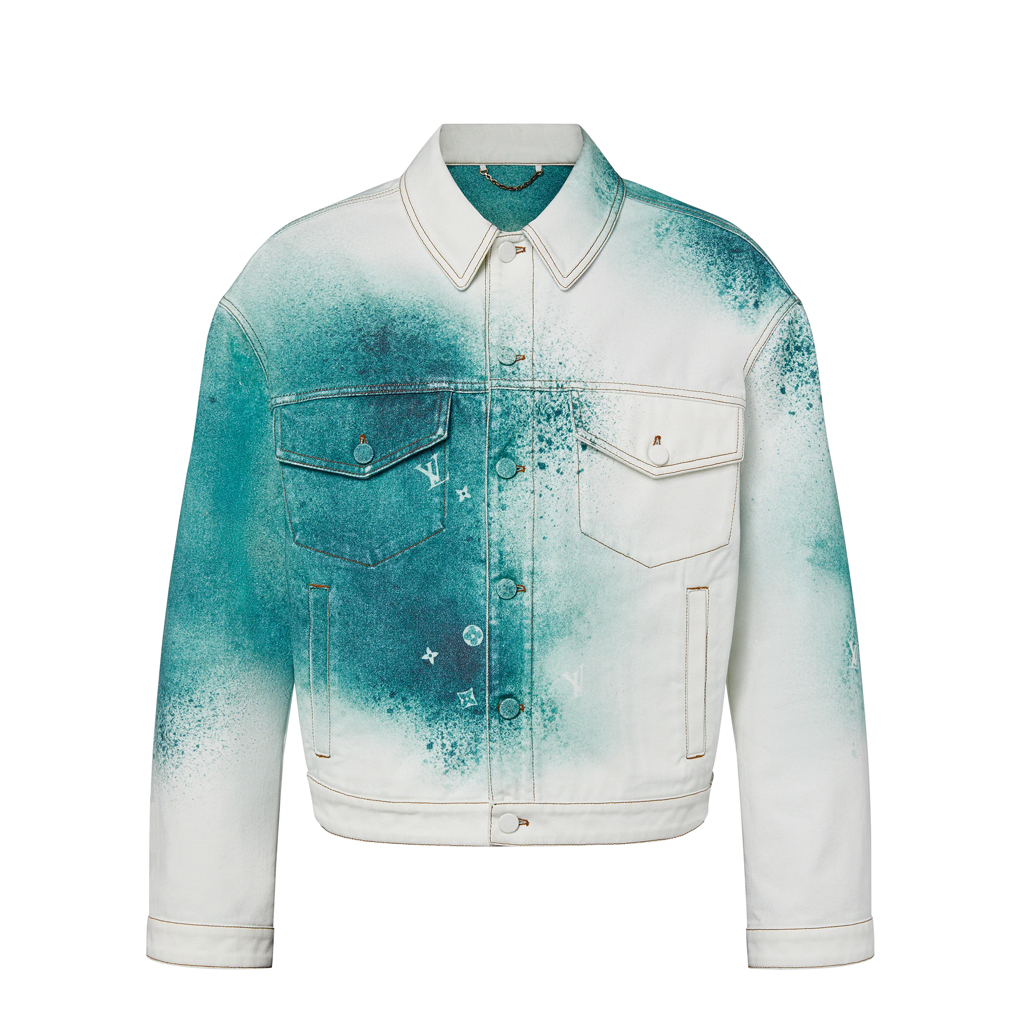 LV Spray Denim Jacket thumbnail 2