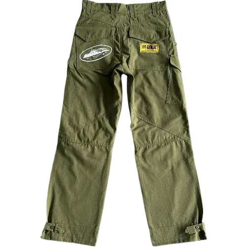 corteiz pants cargo Slant pocket military green Bottoms thumbnail 2