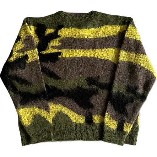 corteiz crewneck Mohair Camo Knitted thumbnail 2