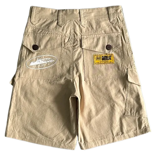 corteiz shorts cargo Slant pocket khaki thumbnail 2