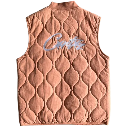 corteiz vest gilet jacket Guerillaz Quilted - Pink thumbnail 2