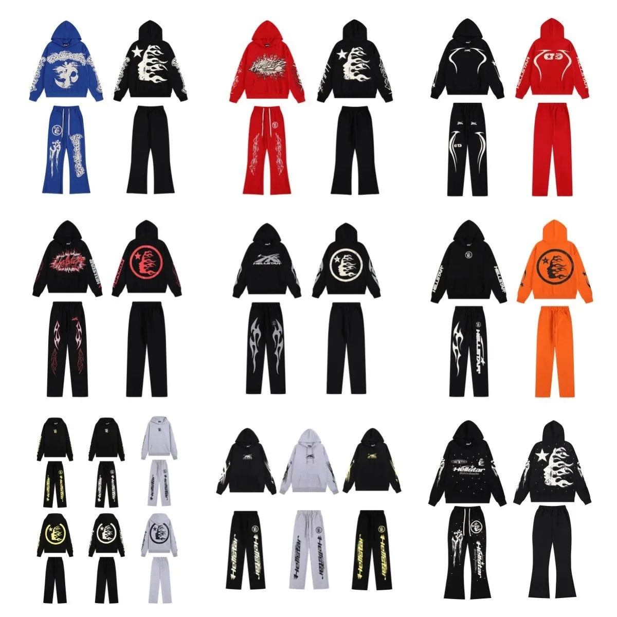 Hellstar hooded sweatshirt pants 8