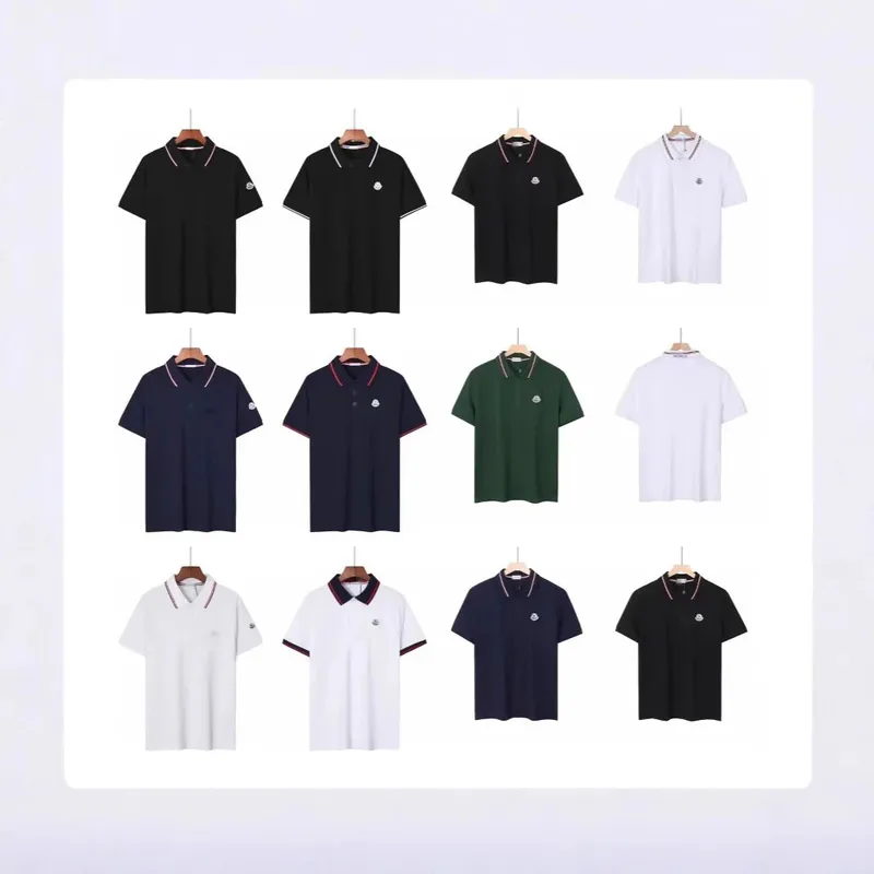 Cross border foreign trade summer new Mengkou Miao men s polo shirt short sleeved pique cotton lapel Mengjia T shirt men s casual 94