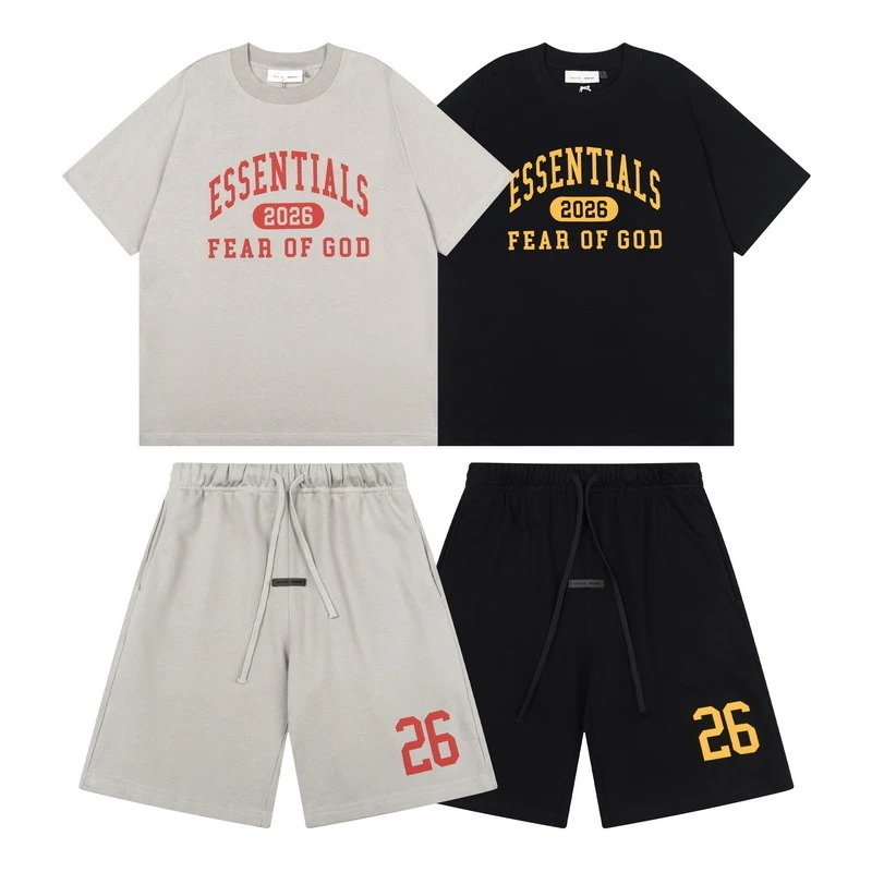 tracksuits — Essentials Style Tee & Shorts Set from Weidian