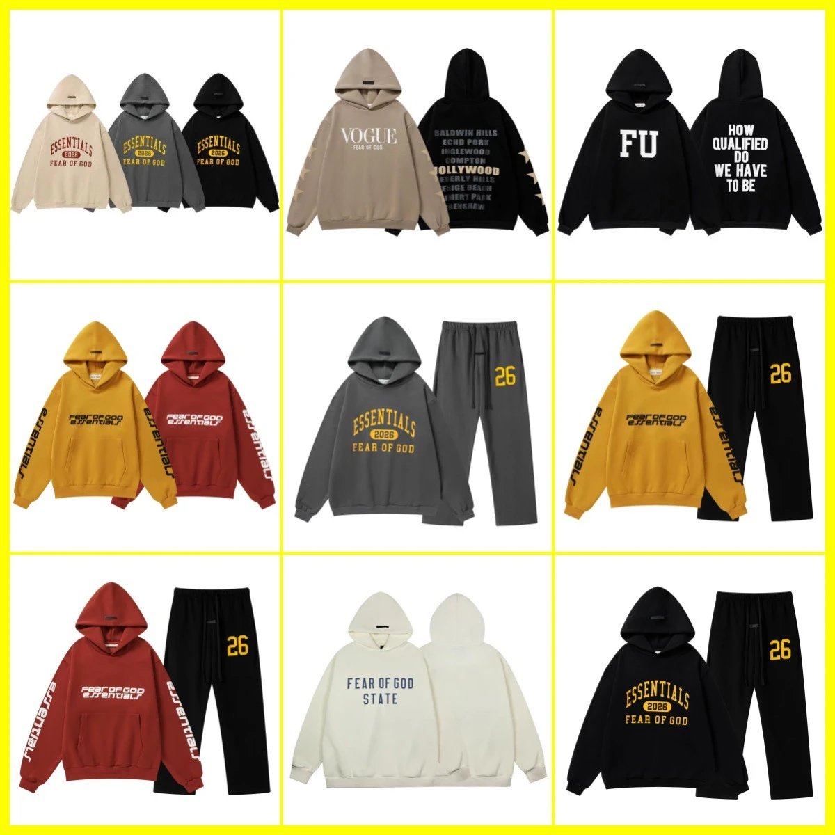 tracksuits — Fear of God Essentials Fleece Tracksuit from Weidian