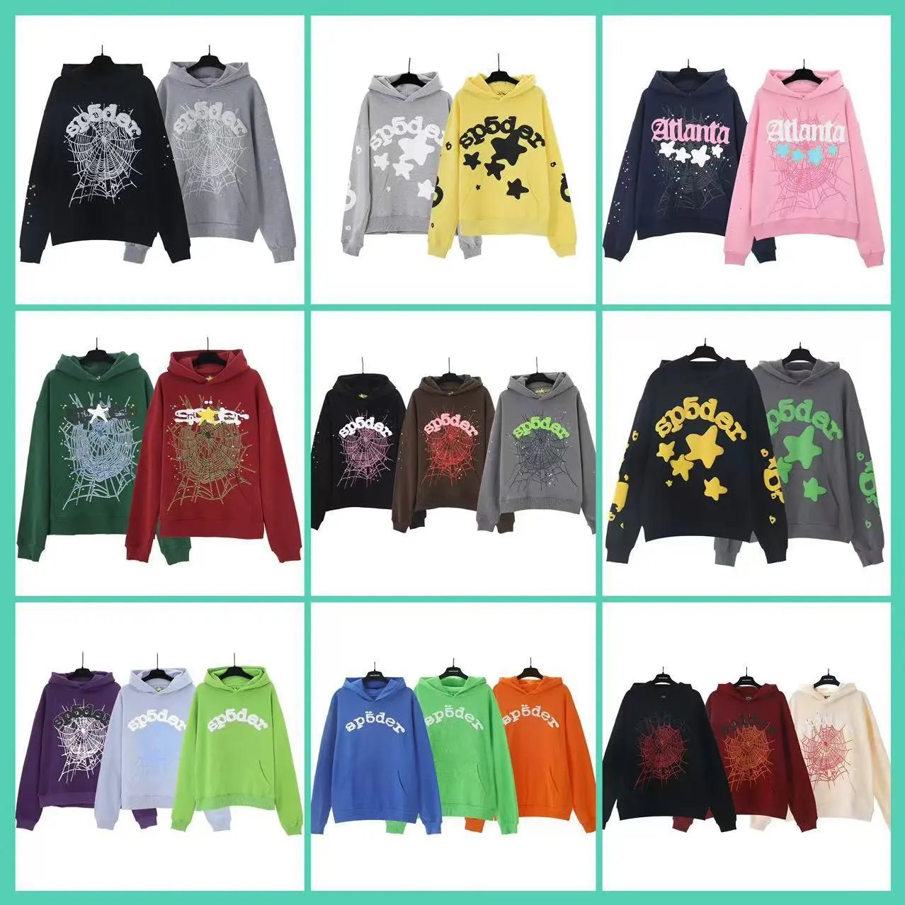 hoodies — Sp5der Style Web Hoodie from Weidian