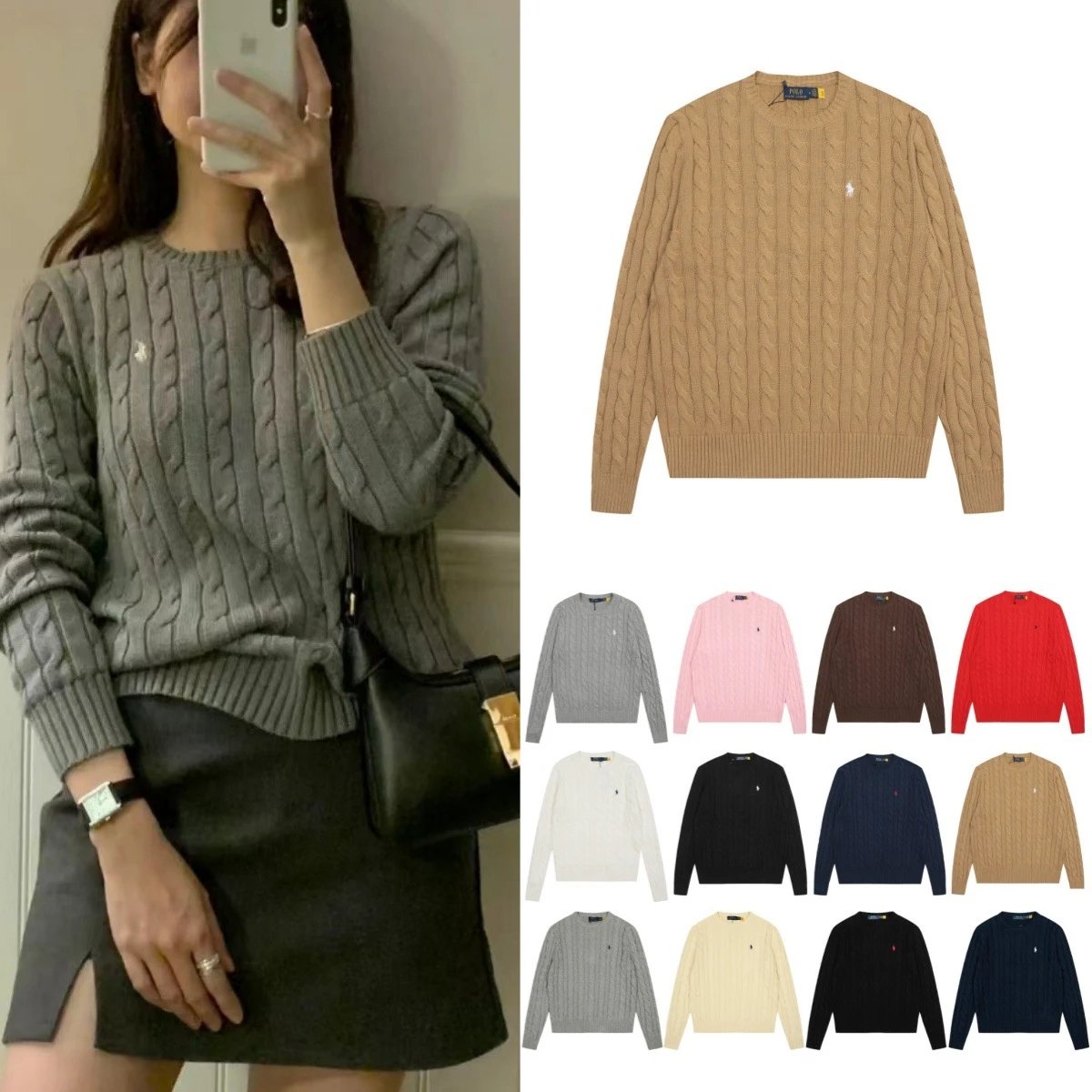 clothing — Polo Ralph Lauren Crewneck Knit Sweater from Weidian