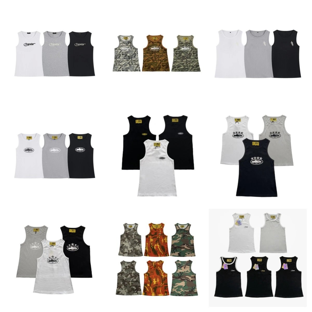 tShirts — Camo Print Streetwear Tank Top from Weidian