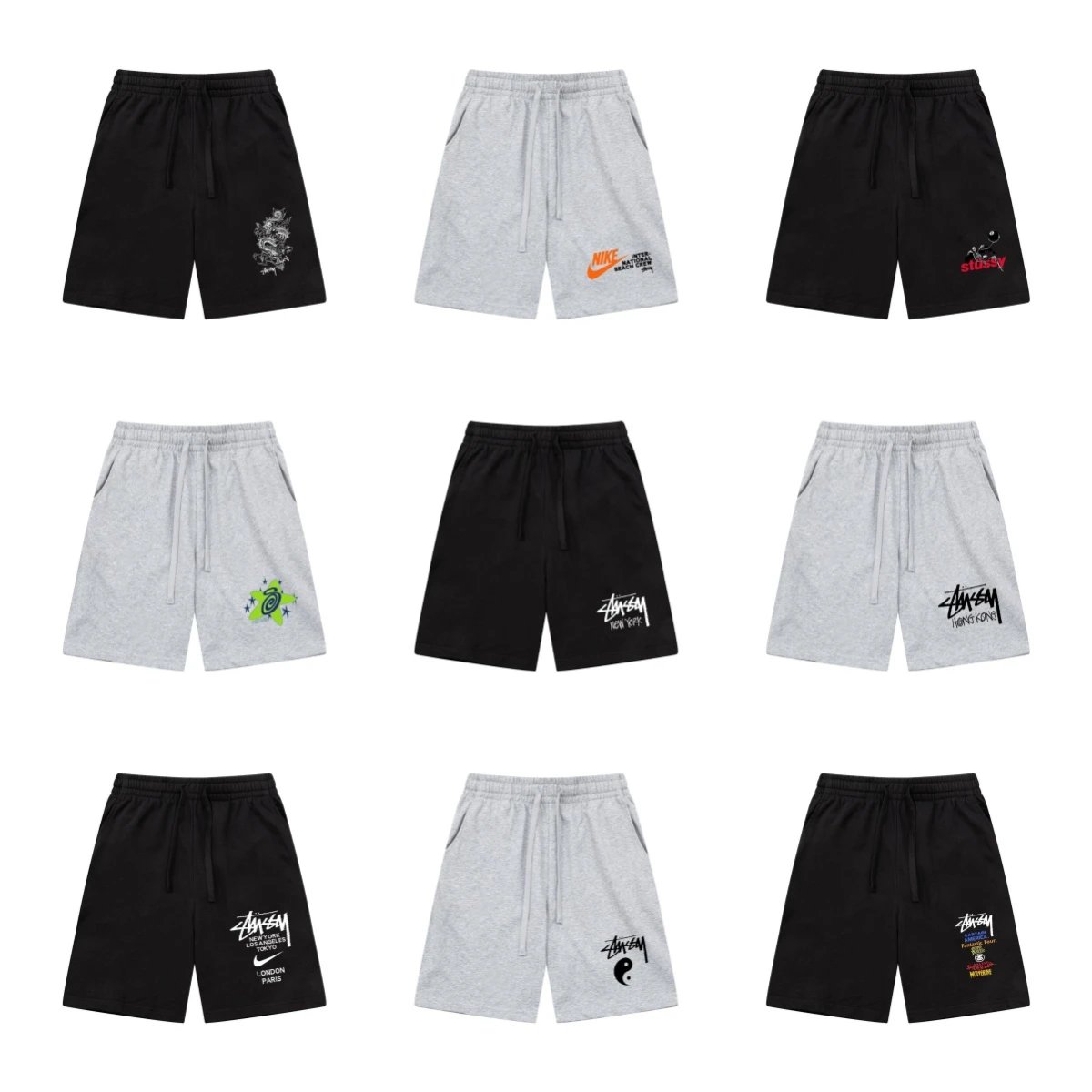 shorts — Stussy Style Cotton Shorts from Weidian