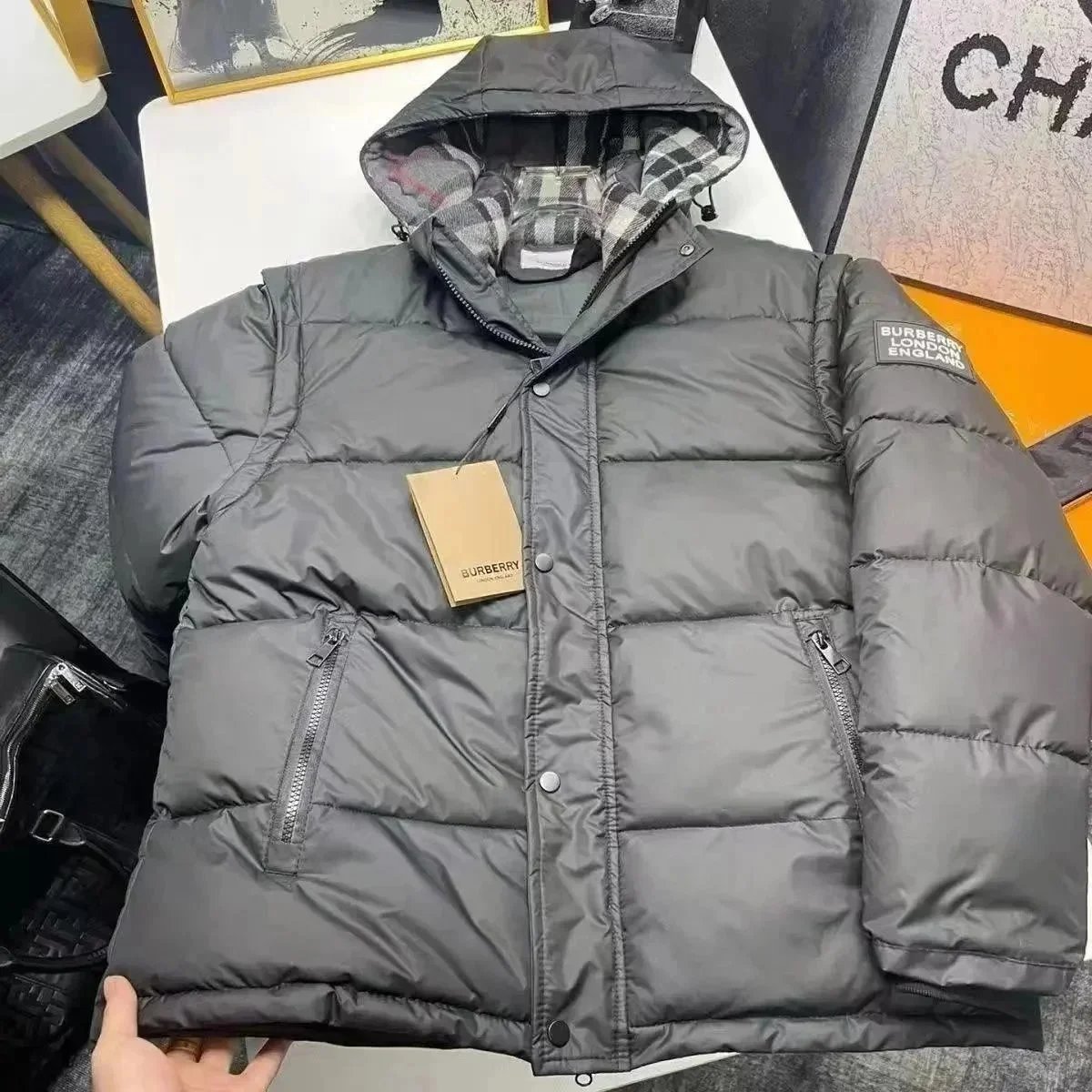 clothing — Burberry Down Puffer Jacket from Weidian