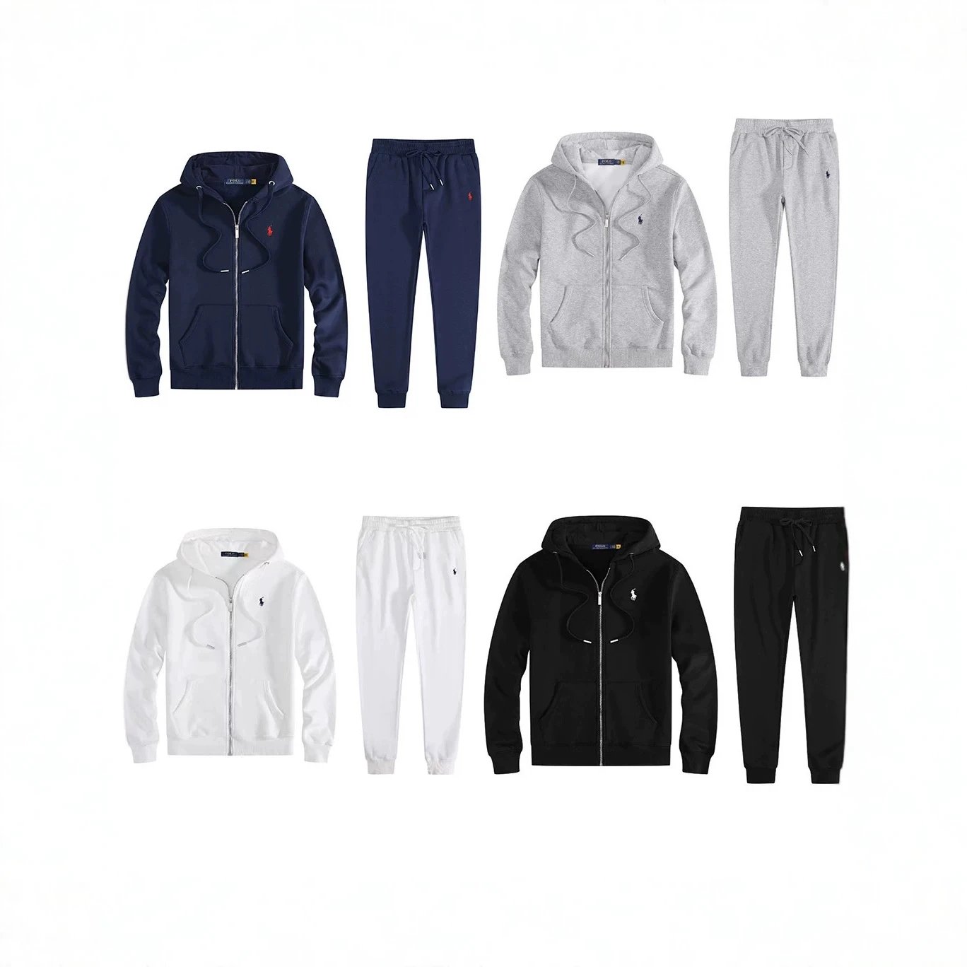 tracksuits — Polo Ralph Lauren Zip Hoodie Tracksuit from Weidian