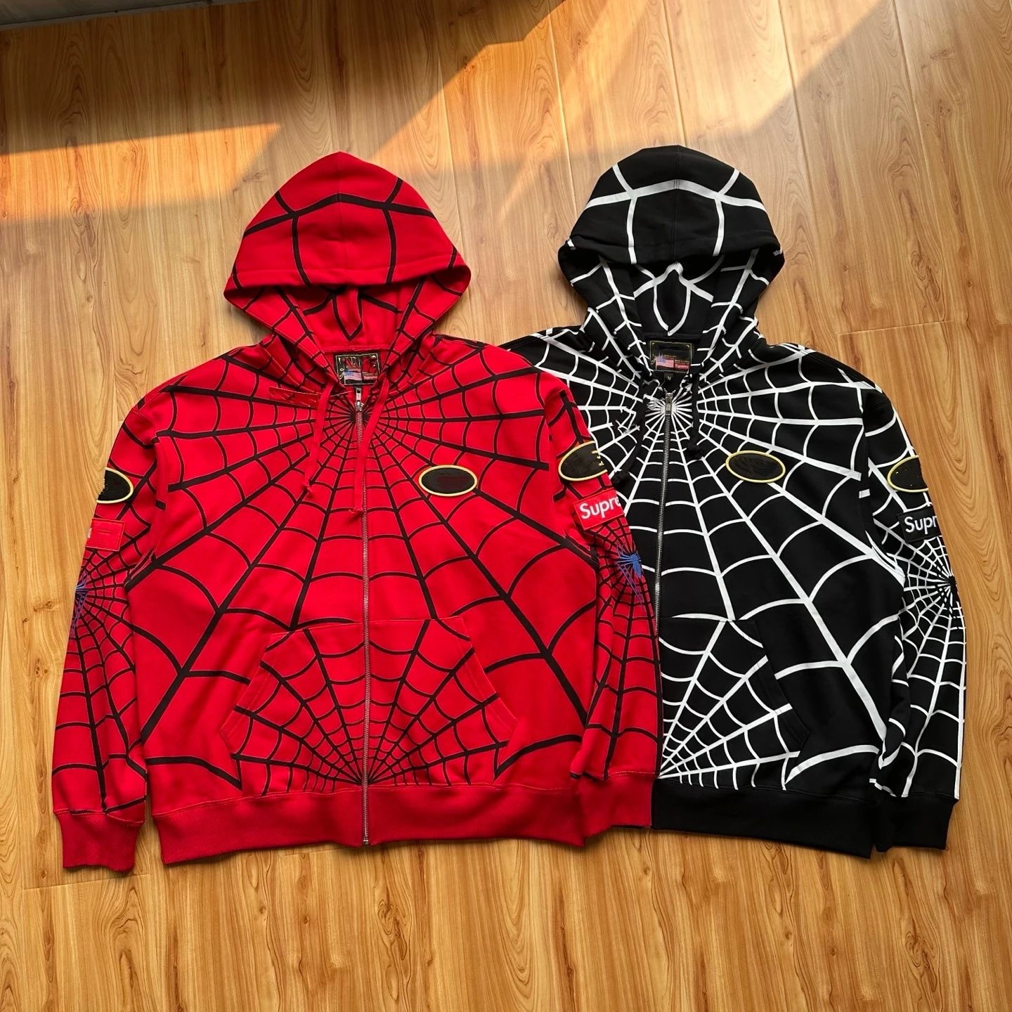 hoodies — Supreme x Vanson Spider Web Zip Hoodie from Weidian