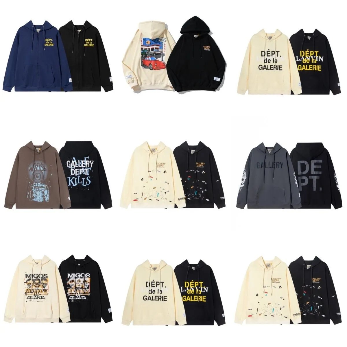 hoodies — Gallery Style Logo Hoodie from Weidian