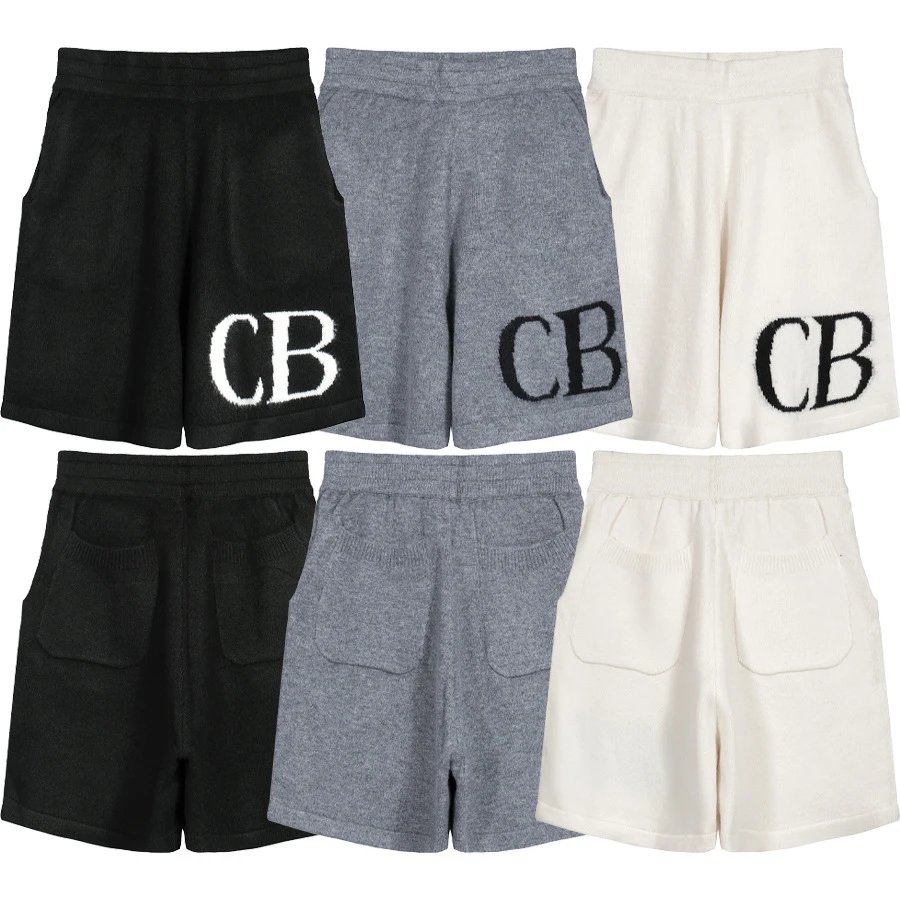 shorts — CB Style Knit Logo Shorts from Weidian