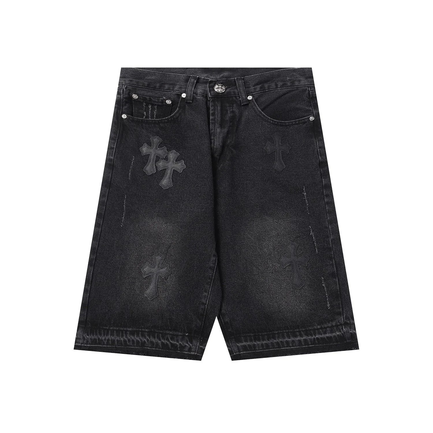 shorts — CH Style Cross Denim Shorts from Weidian