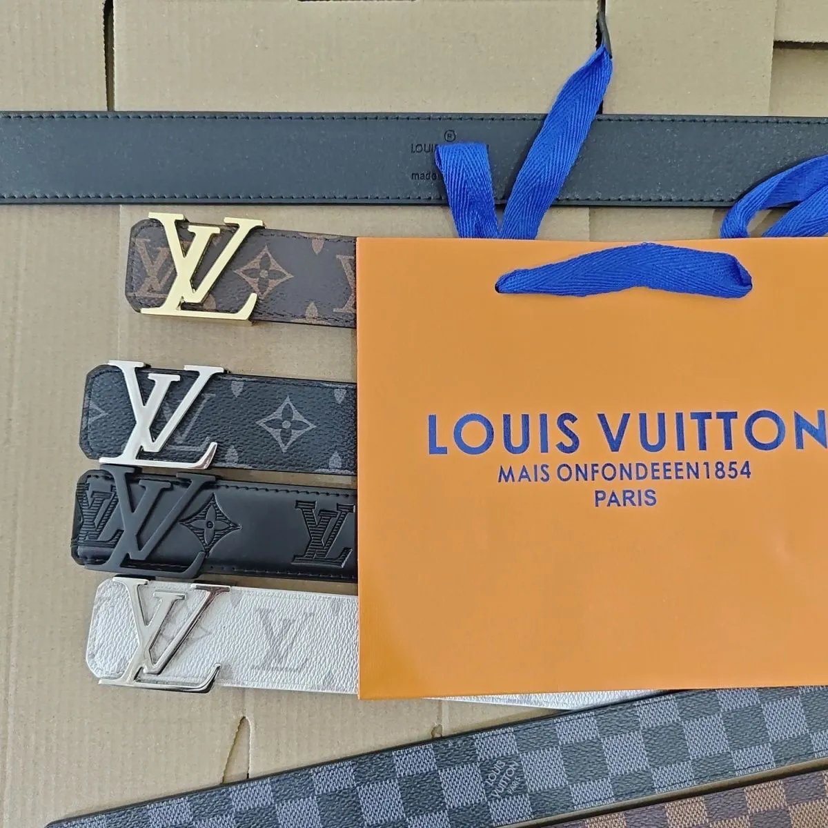 accessories — LV Style Monogram Belt from Weidian