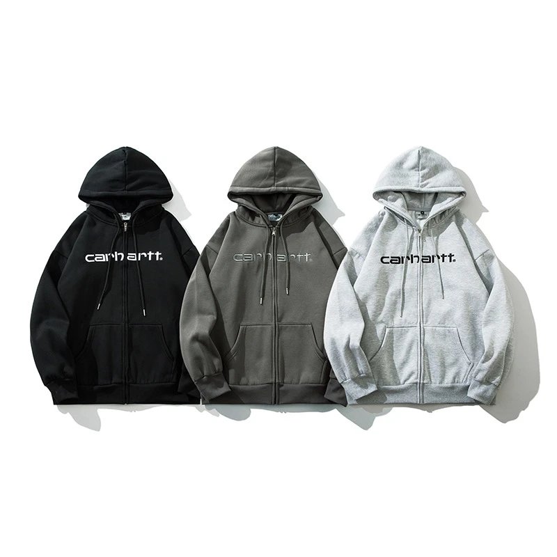 hoodies — Carhartt Style Full Zip Hoodie from Weidian