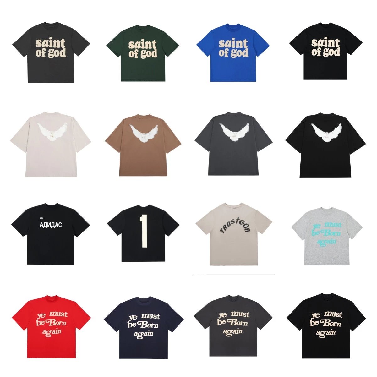 tShirts — Saint Style Graphic Tee Collection from Weidian