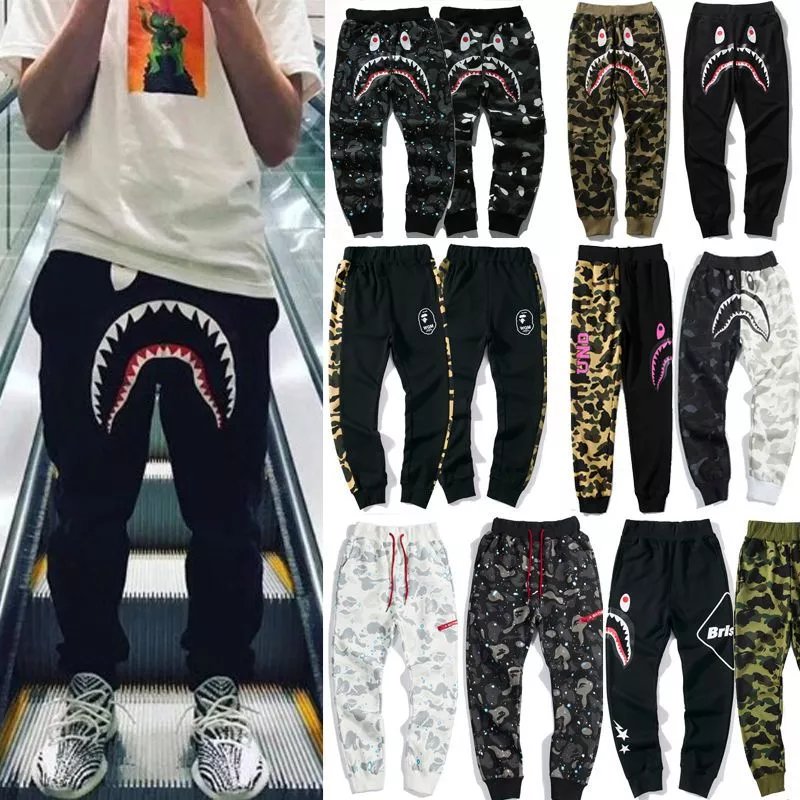 pants — Bape Style Shark Camo Pants from Weidian