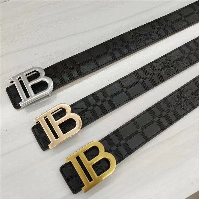 accessories — B Buckle Leather Belt from Weidian
