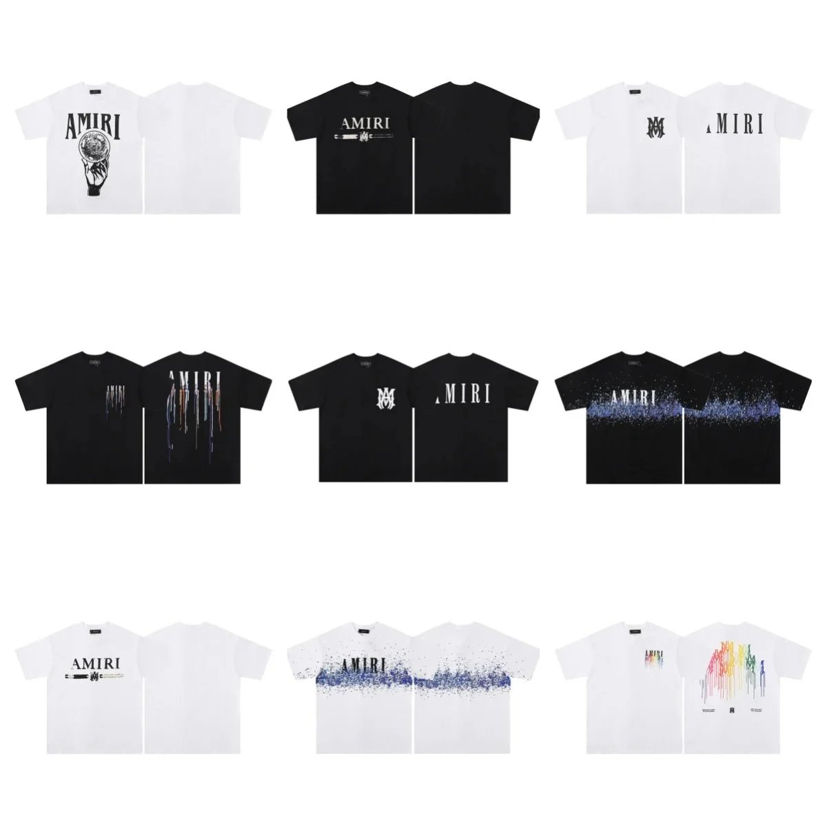 tShirts — Splatter Letter Print Tee from Weidian
