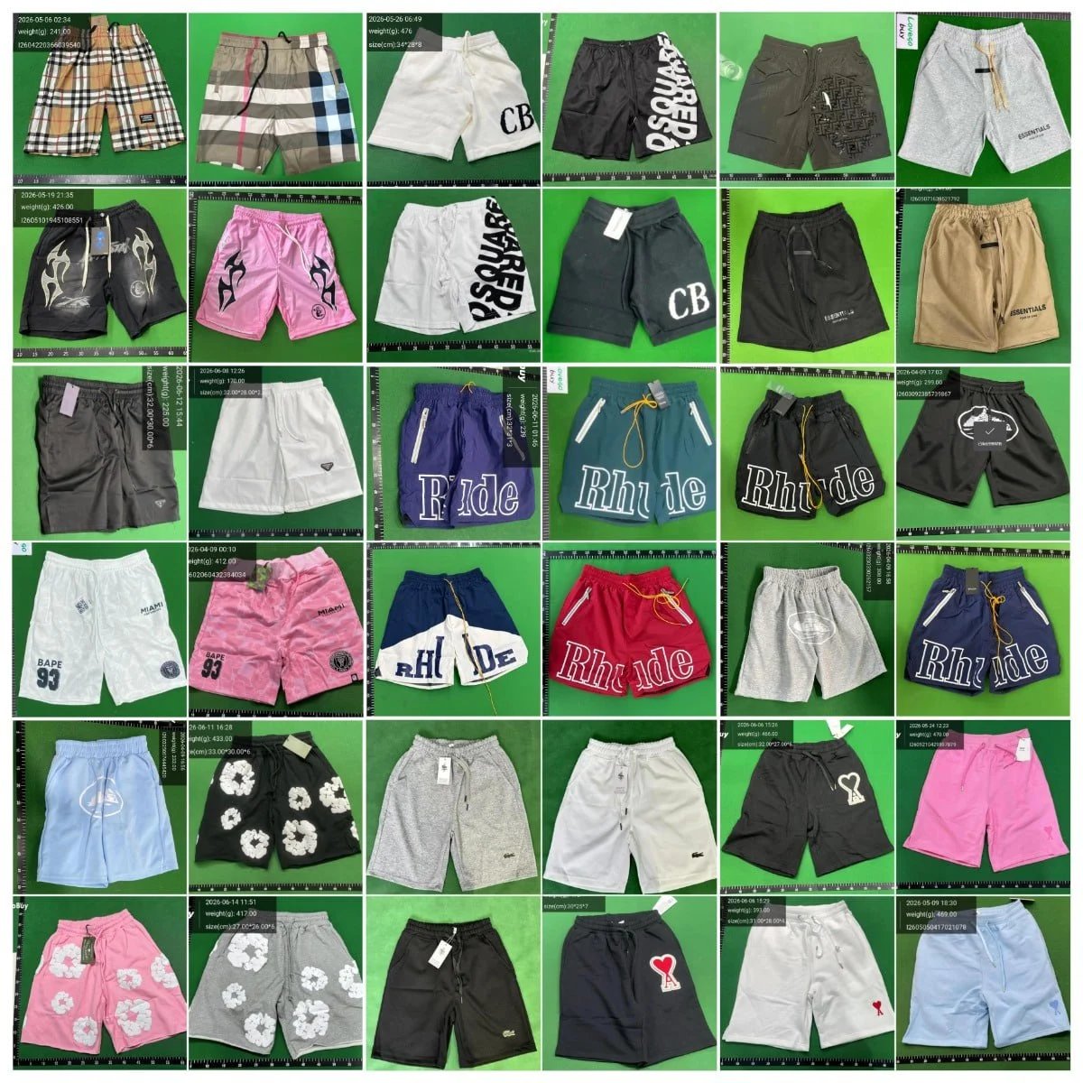 shorts — Logo Print Casual Shorts from Weidian