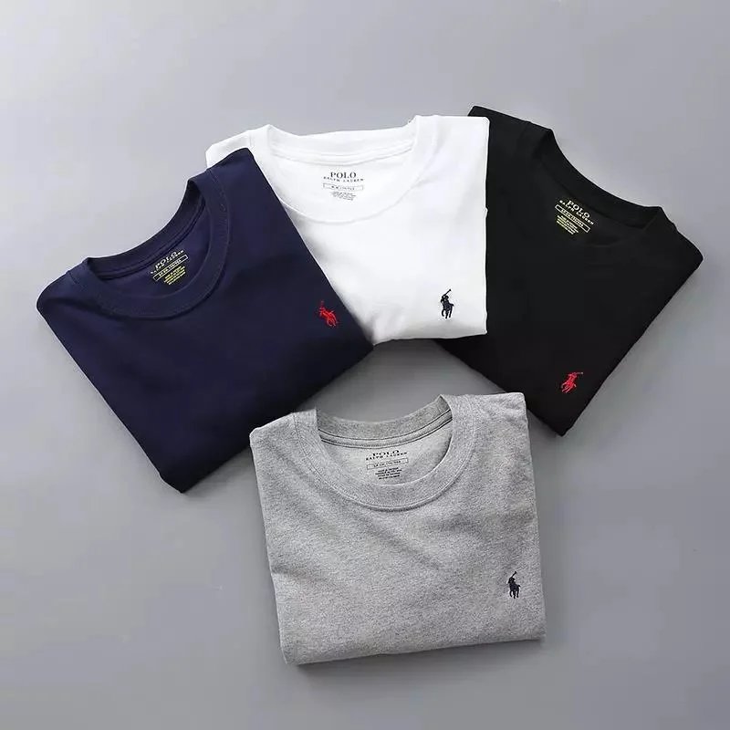 tShirts — Pony Style Solid Polo Tee from Weidian