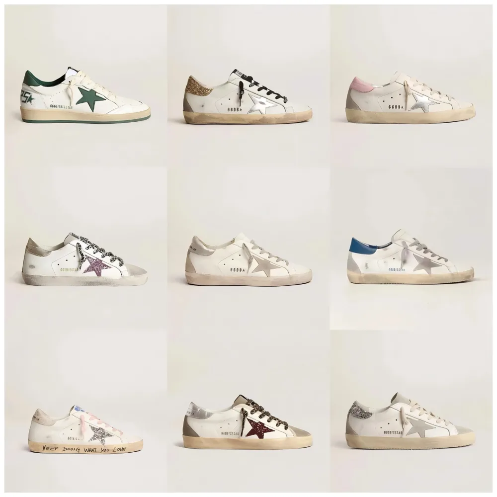 Golden Goose-Style Super-Star Sneakers - Image 1