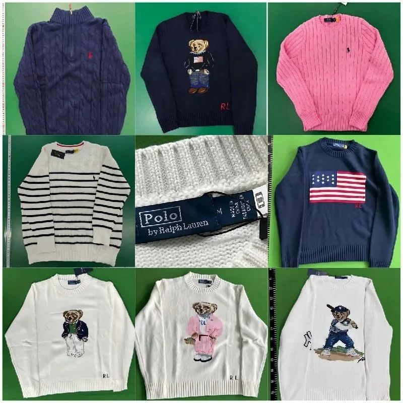 Polo Bear-Style Knit Sweater - Image 1